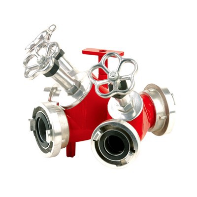 Divisore a 3 vie con valvola di intercettazione